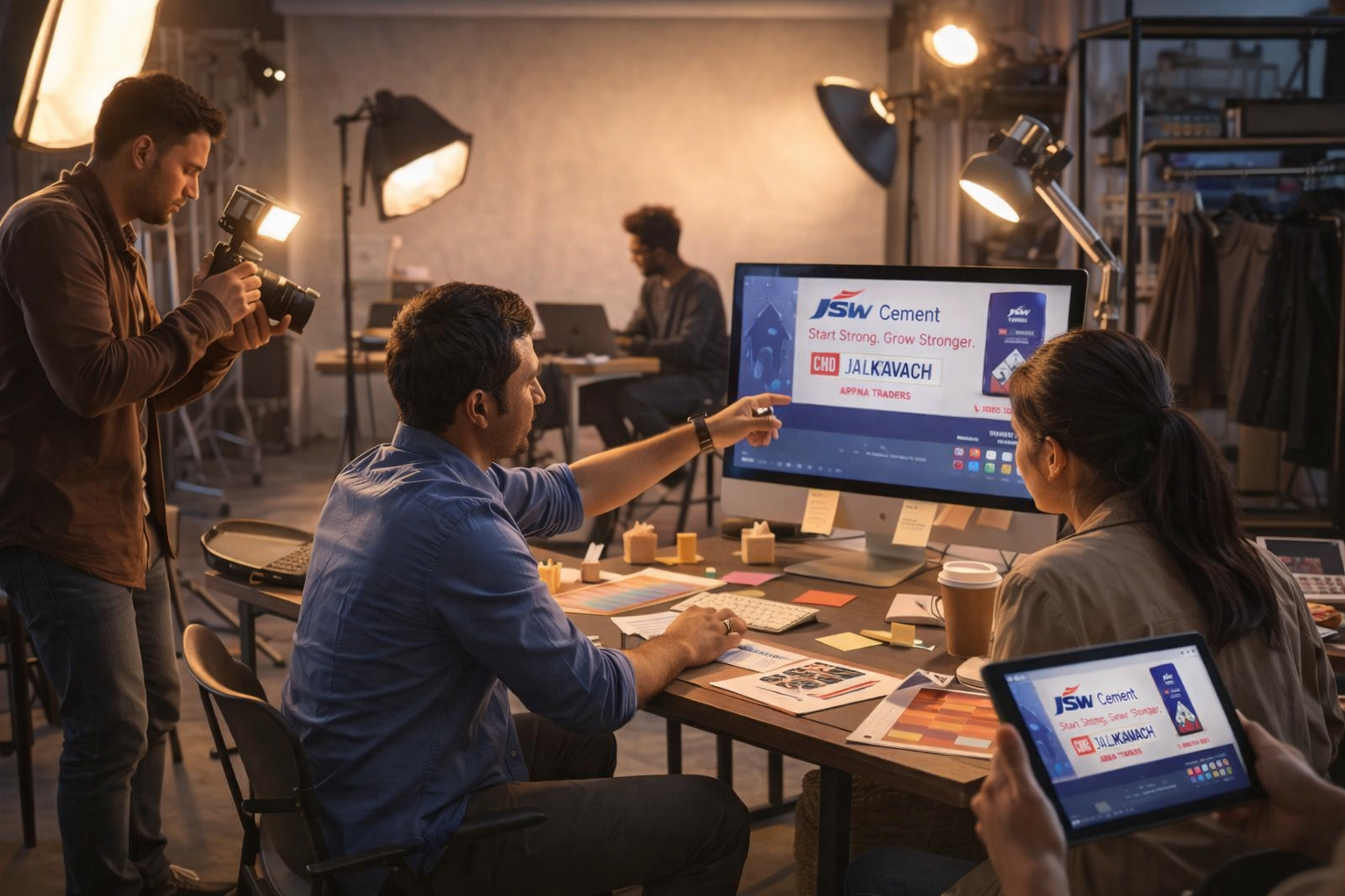 Office and production area for ad design and printing